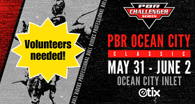 May 31-June 2 • Volunteers Needed for PBR Ocean City Classic