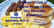 Nov. 16 • Kiwanis Club Pancake Breakfast