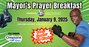 Jan. 9 • Mayor’s Prayer Breakfast Featuring Keynote Speaker Billy Blanks 