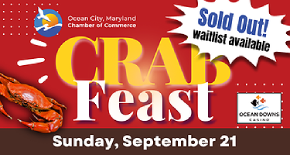 Sept. 21 • OC Chamber Crab Feast