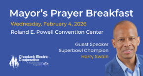 Feb. 4 • Mayor's Prayer Breakfast Featuring Keynote Speaker Harry Swayne! Sponsorships & Tickets Available