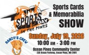 July 19 • Sports Day in the Pines, a Sports Cards & Memorabilia Show