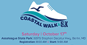 Oct. 17 •  Coastal Hospice Coastal Walk & 5K Run: Registration and Sponsorships Available