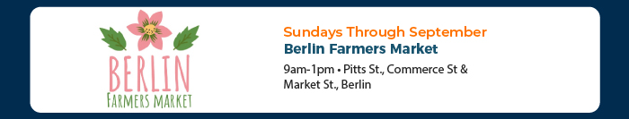  Through September • Berlin Farmers Market