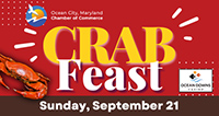 Sept. 21 • OC Chamber Crab Feast