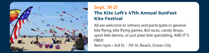 Sept. 18-21 • The Kite Loft’s 47th Annual SunFest Kite Festival 