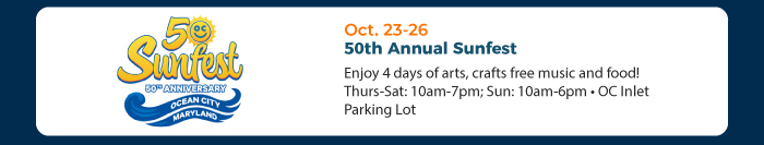 Oct. 23-26 • 50th Annual Sunfest 