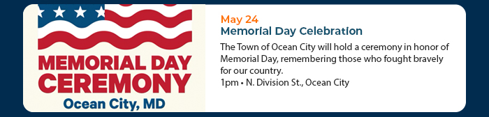 May 24 • Memorial Day Celebration