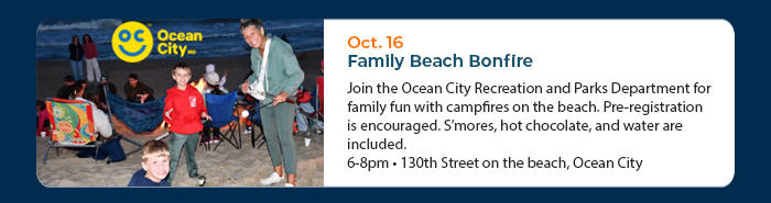Oct. 16 • Family Beach Bonfire