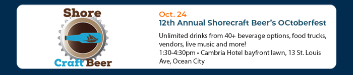 Oct. 24 • 12th Annual Shorecraft Beer’s OCtoberfest